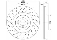 Brake discs 8DD 355 125-041 Hella