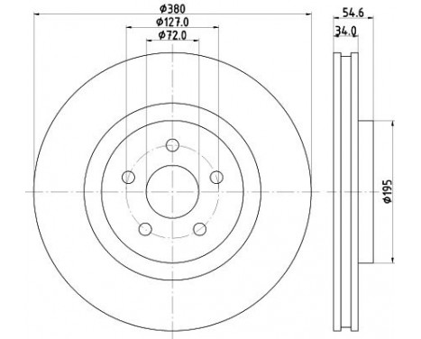 Brake discs 8DD 355 125-131 Hella