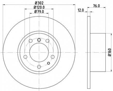 Brake discs 8DD 355 127-021 Hella