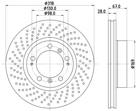 Brake discs 8DD 355 127-511 Hella