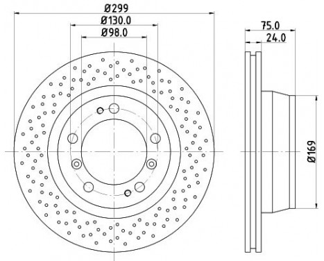 Brake discs 8DD 355 127-521 Hella