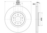 Brake discs 8DD 355 128-191 Hella
