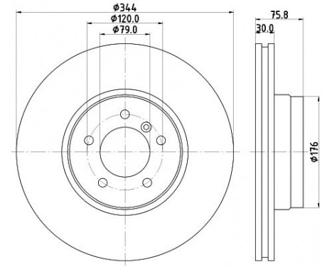 Brake discs 8DD 355 128-381 Hella