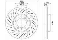 Brake discs 8DD 355 128-561 Hella