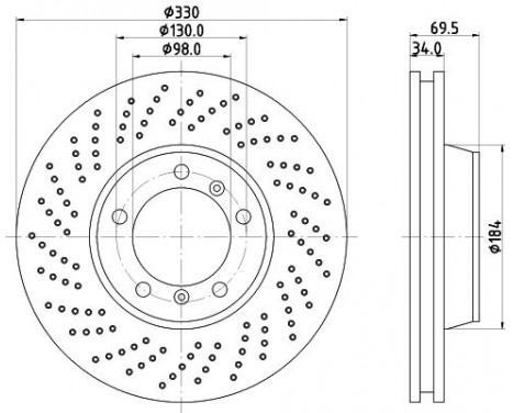 Brake discs 8DD 355 128-561 Hella