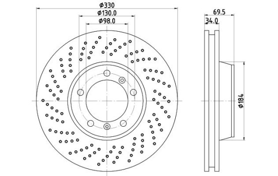 Brake discs 8DD 355 128-561 Hella