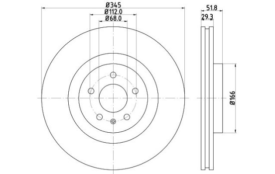 Brake discs 8DD 355 128-731 Hella