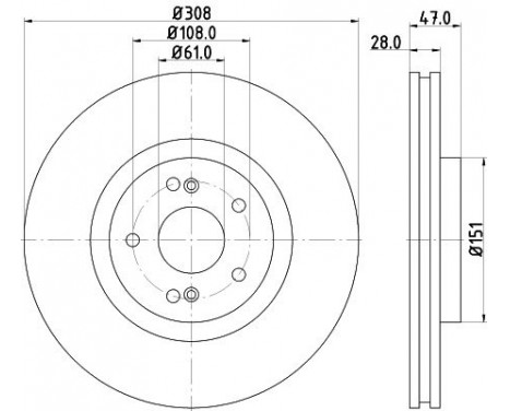 Brake discs 8DD 355 128-891 Hella