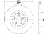 Brake discs 8DD 355 129-071 Hella