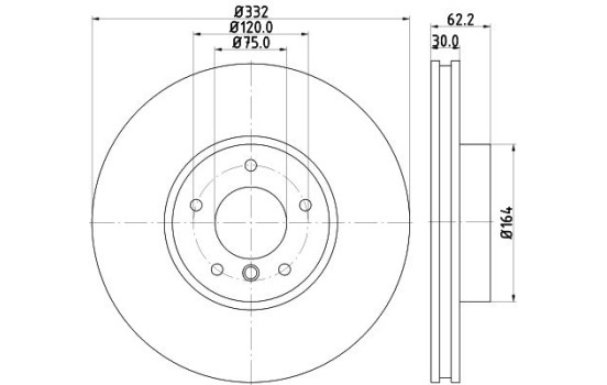 Brake discs 8DD 355 129-291 Hella