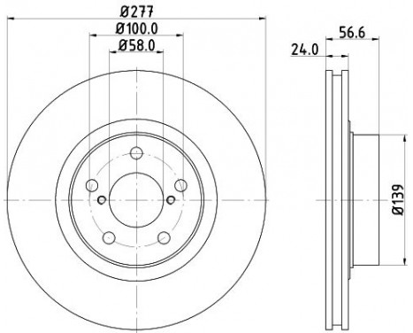 Brake discs 8DD 355 129-421 Hella