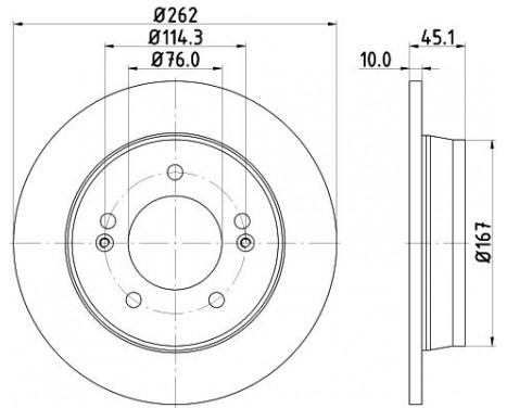 Brake discs 8DD 355 129-451 Hella