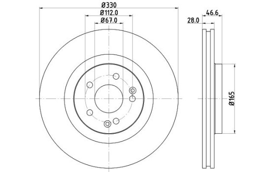 Brake discs 8DD 355 129-481 Hella