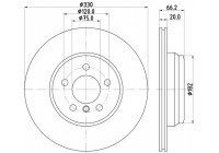 Brake discs 8DD 355 129-641 Hella