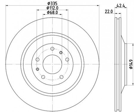 Brake discs 8DD 355 129-801 Hella