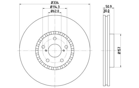 Brake discs 8DD 355 129-841 Hella