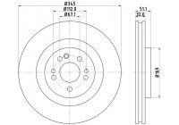 Brake discs - HC 8DD 355 129-741 Hella