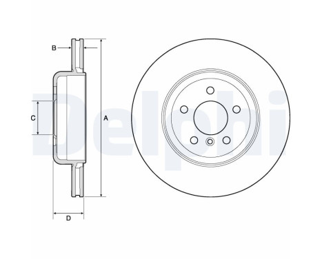 DISQUE DE FREIN PEINT UNITAIRE BG9130C Delphi
