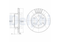 JEU DE 2 DISQUES DE FREIN BG3535 Delphi