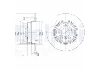 JEU DE 2 DISQUES DE FREIN BG3629 Delphi