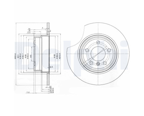 JEU DE 2 DISQUES DE FREIN BG3629 Delphi