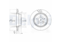 JEU DE 2 DISQUES DE FREIN BG3758 Delphi