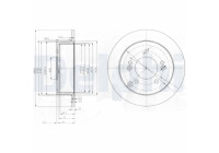 JEU DE 2 DISQUES DE FREIN BG3799 Delphi