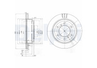 JEU DE 2 DISQUES DE FREIN BG3813 Delphi