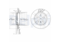 JEU DE 2 DISQUES DE FREIN BG3831 Delphi