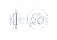 JEU DE 2 DISQUES DE FREIN BG3840 Delphi