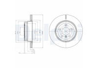 JEU DE 2 DISQUES DE FREIN BG4168 Delphi