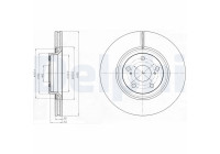 JEU DE 2 DISQUES DE FREIN BG4235 Delphi
