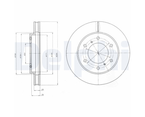 JEU DE 2 DISQUES DE FREIN BG4257 Delphi