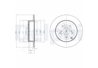 JEU DE 2 DISQUES DE FREIN BG4291 Delphi