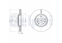 JEU DE 2 DISQUES DE FREIN BG4338 Delphi