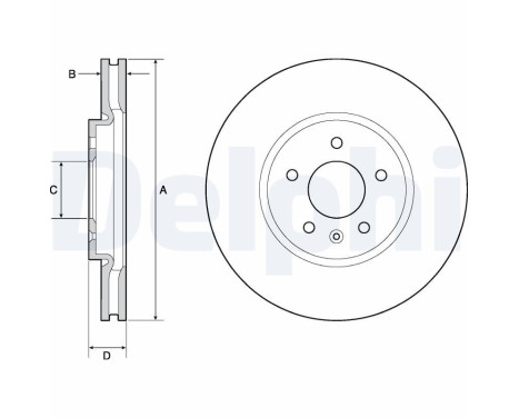 JEU DE 2 DISQUES DE FREIN PEINTS BG4672C Delphi