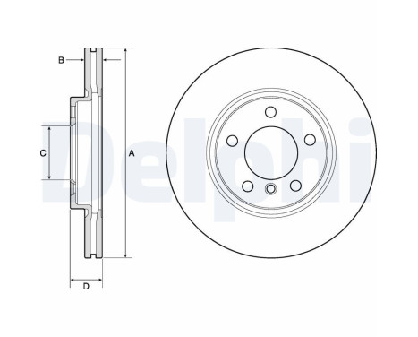 JEU DE 2 DISQUES DE FREIN PEINTS BG4771C Delphi