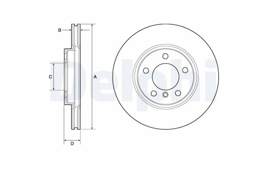 JEU DE 2 DISQUES DE FREIN PEINTS BG4771C Delphi