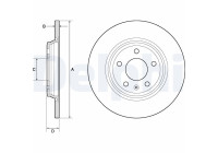 JEU DE 2 DISQUES DE FREIN PEINTS BG4800C Delphi