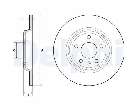 JEU DE 2 DISQUES DE FREIN PEINTS BG4800C Delphi