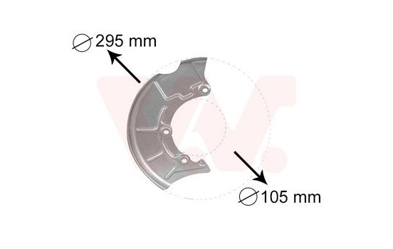 Brake Disc Dust Shield, Image 2