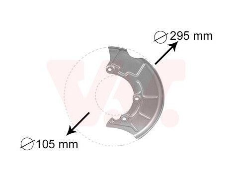 Brake Disc Dust Shield, Image 2