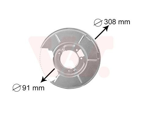 Brake Disc Dust Shield, Image 2