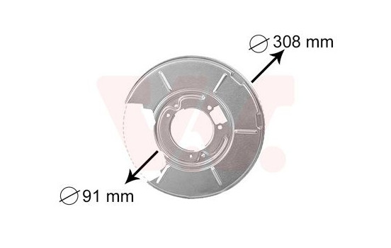 Brake Disc Dust Shield, Image 2