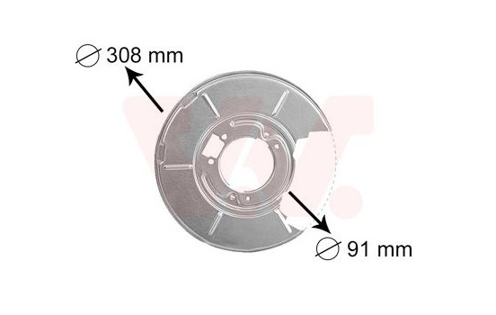 Brake Disc Dust Shield, Image 2