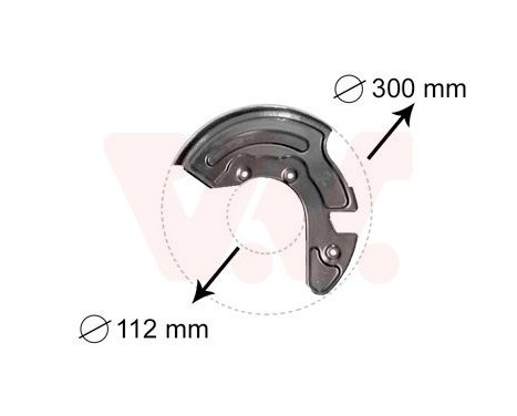 Brake Disc Dust Shield, Image 2