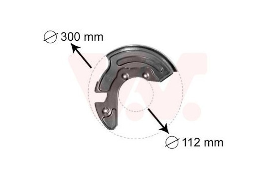 Brake Disc Dust Shield, Image 2