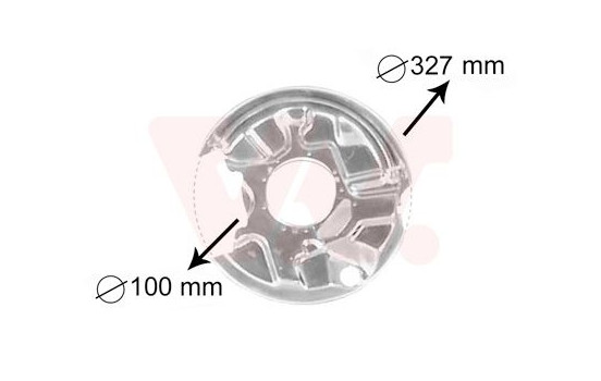 Brake Disc Dust Shield, Image 2