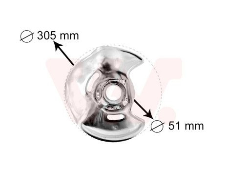Brake Disc Dust Shield, Image 2