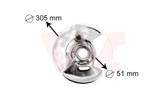 Brake Disc Dust Shield, Image 2
